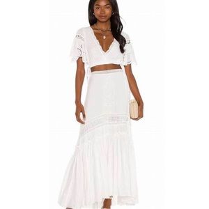 NWT Free People Imogen Set in Ivory